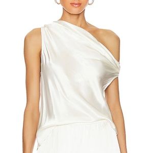 Satin Bias Off Shoulder Top